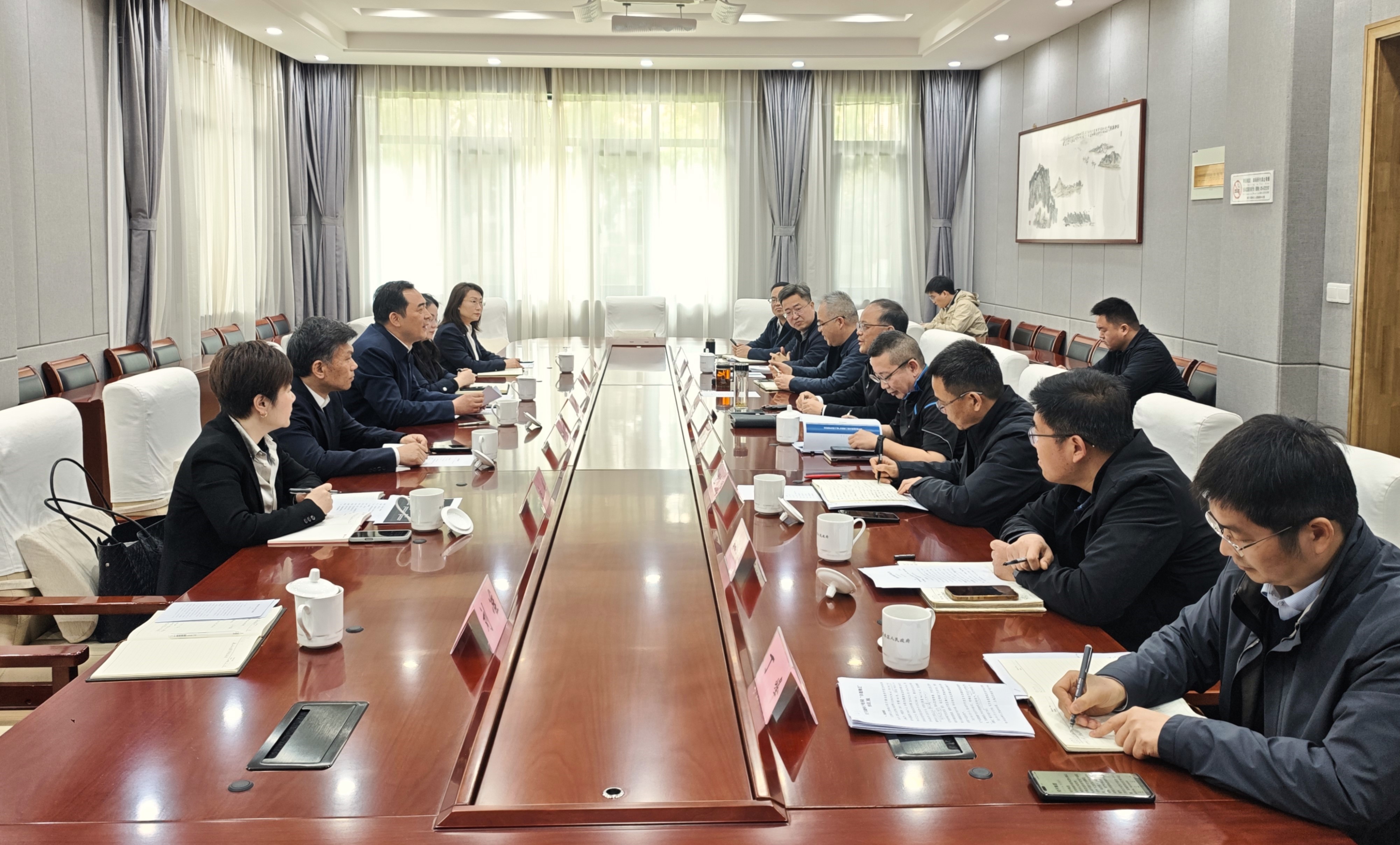 周君董事長拜會溧水區委書記王國平
